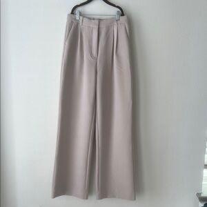 Abercrombie & Fitch Cream Wide Leg Pants